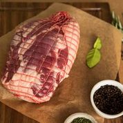 Chilled Grass Fed (Halal) Lamb Leg Roast, Boneless, Rolled, Netted, price/portion