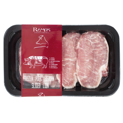 Iberian Pork Sliced Loin, 4 chops/pack, 220g, frozen
