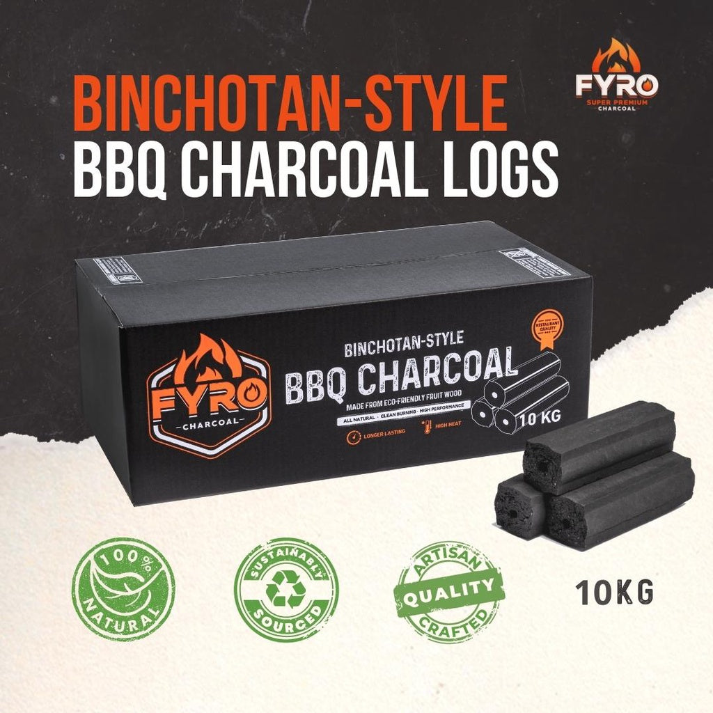 Binchotan-style Charcoal Logs, 10kg