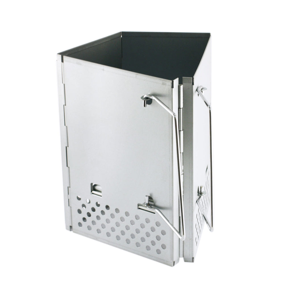 Stainless Steel Chimney Starter (Foldable with Carry Bag)