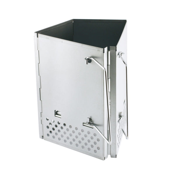 Stainless Steel Chimney Starter (Foldable with Carry Bag)