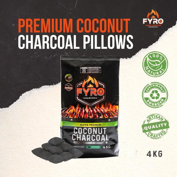 Super Premium Coconut Charcoal Pillows (Briquettes), 4kg