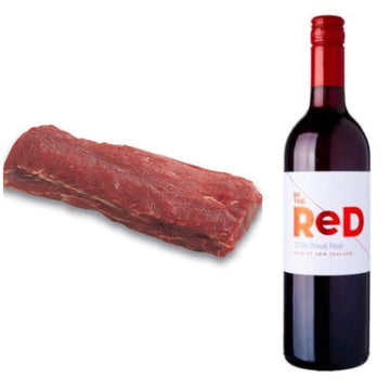 Lamb Tenderloin (750g) with a bottle of Black Cottage Pinot Noir Central Otago, 2021