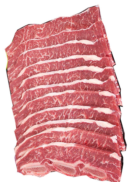 Angus Beef Short Ribs (LA/Flanken Cut/Korean BBQ style), 1kg, price/pack, frozen