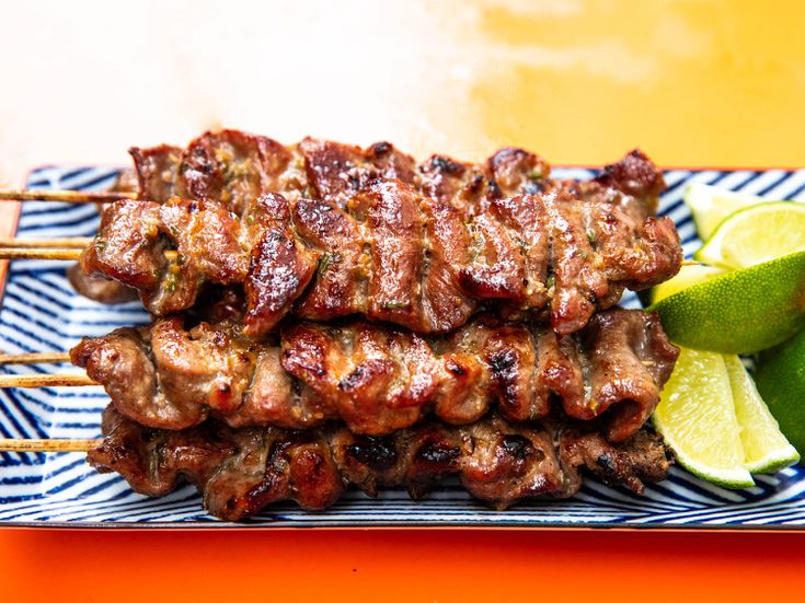 Grilled & Marinated Pork Skewers (Thai Moo Ping), 10 Sticks/500g, frozen