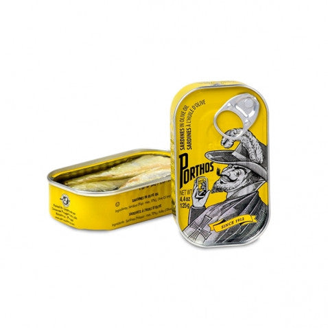 Porthos Canned Sardines in Olive Oil, 125g