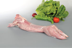 Rabbit, whole (without head/organs), frozen