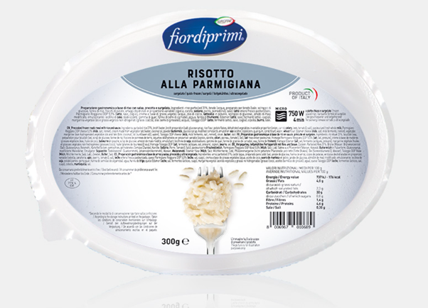 Risotto with butter & cheese, 300g, frozen