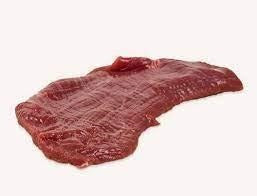 2 only (value pack) Grass Fed Venison (Red Deer) Flank Steak, 1020g, price/2 pack (approx 2040g), frozen.